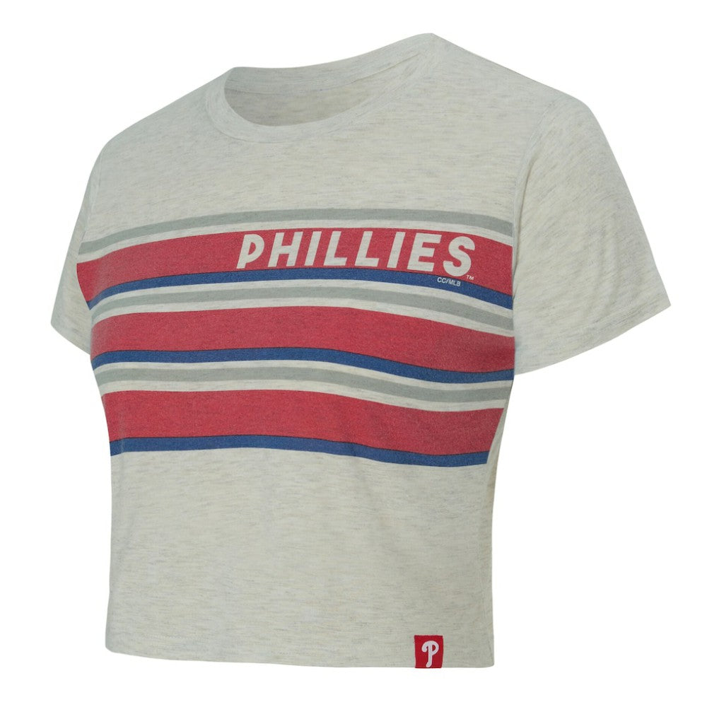 MLB Philadelphia Phillies Concepts Sport Women's Birch Cropped T-Shirt