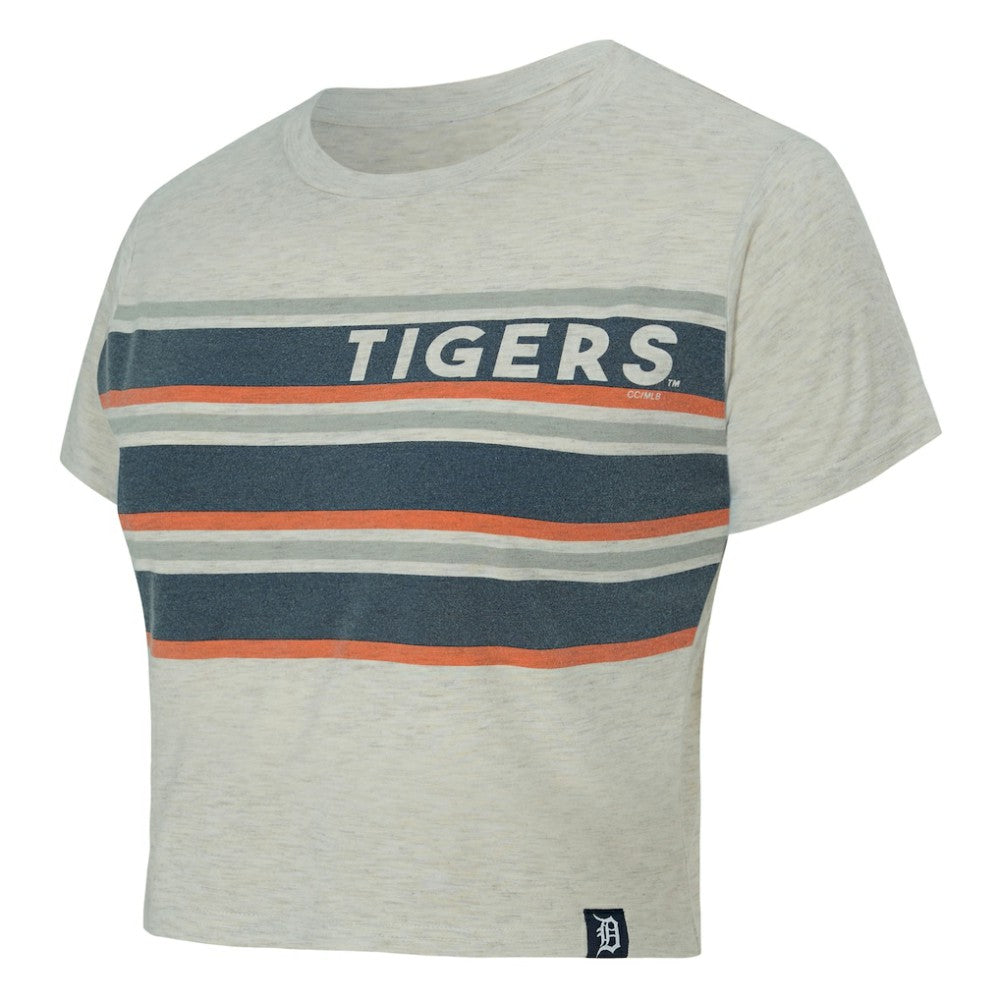 MLB Detroit Tigers Concepts Sport Women's Birch Cropped T-Shirt