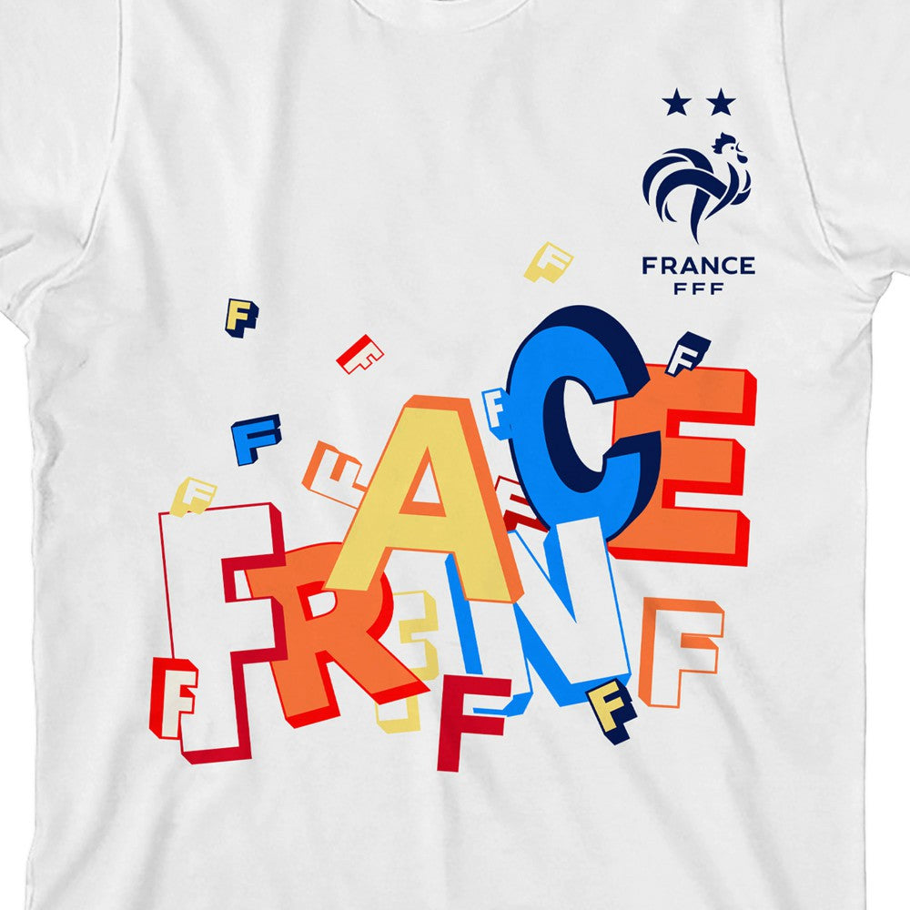 France National Team Youth FFF T-Shirt -  White
