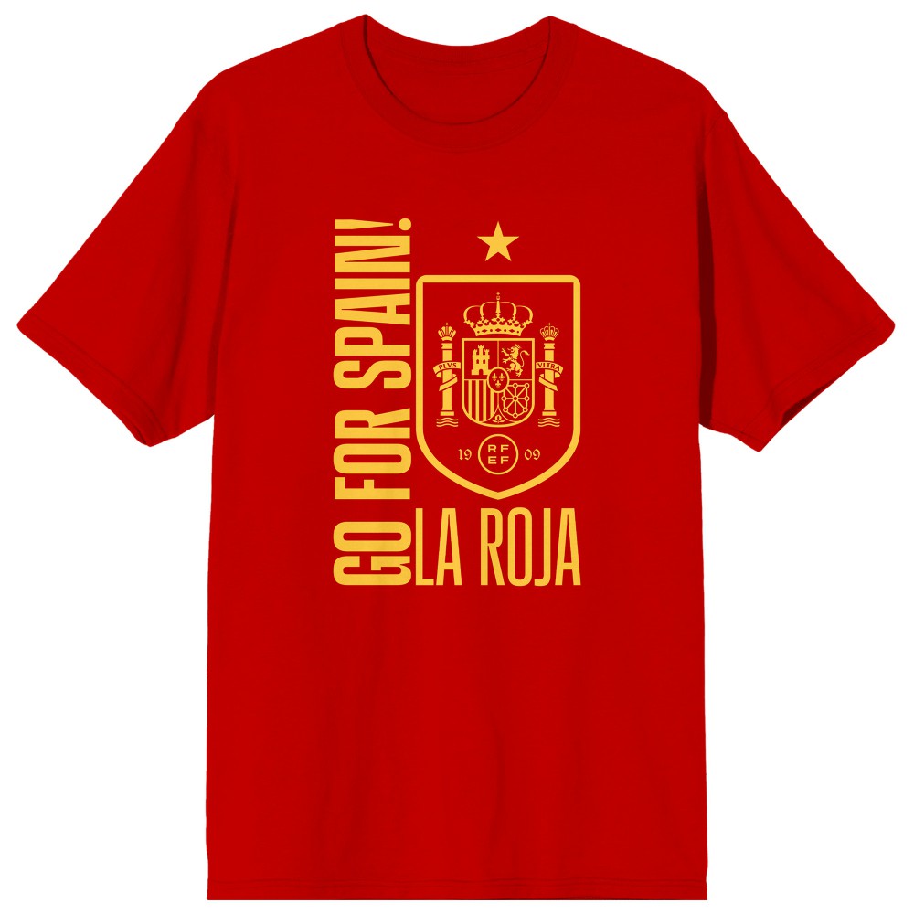 Spain National Team Go For Spain La Roja T-Shirt -  Red