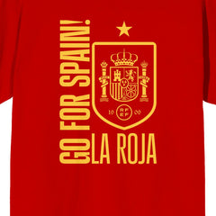 Spain National Team Go For Spain La Roja T-Shirt -  Red