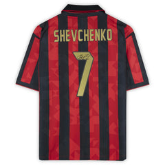 Andriy Shevchenko AC Milan Autographed 1994 Red/Black Home Jersey -  Icons