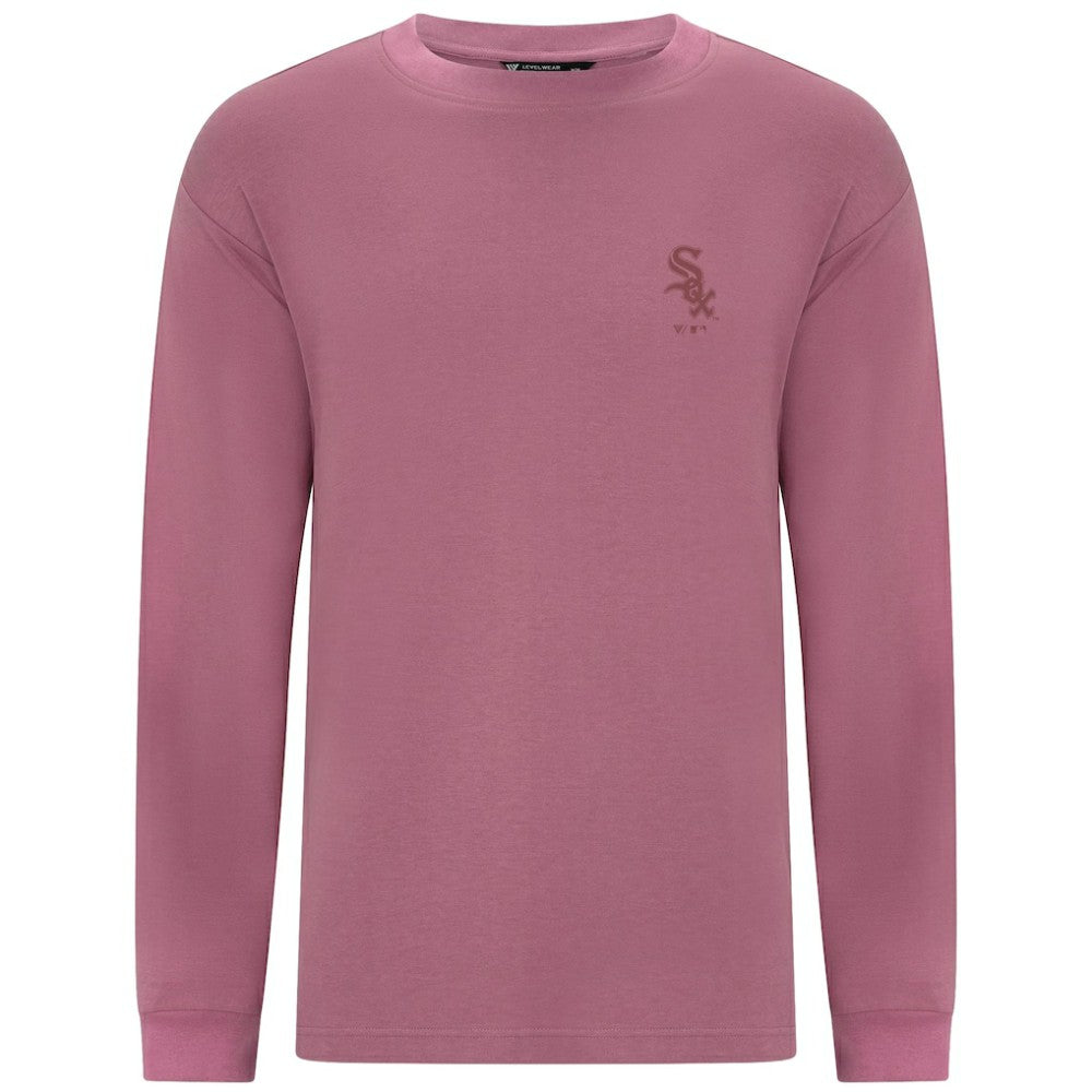 MLB Chicago White Sox Levelwear Bridal Rose Luxe Signature Long Sleeve T-Shirt