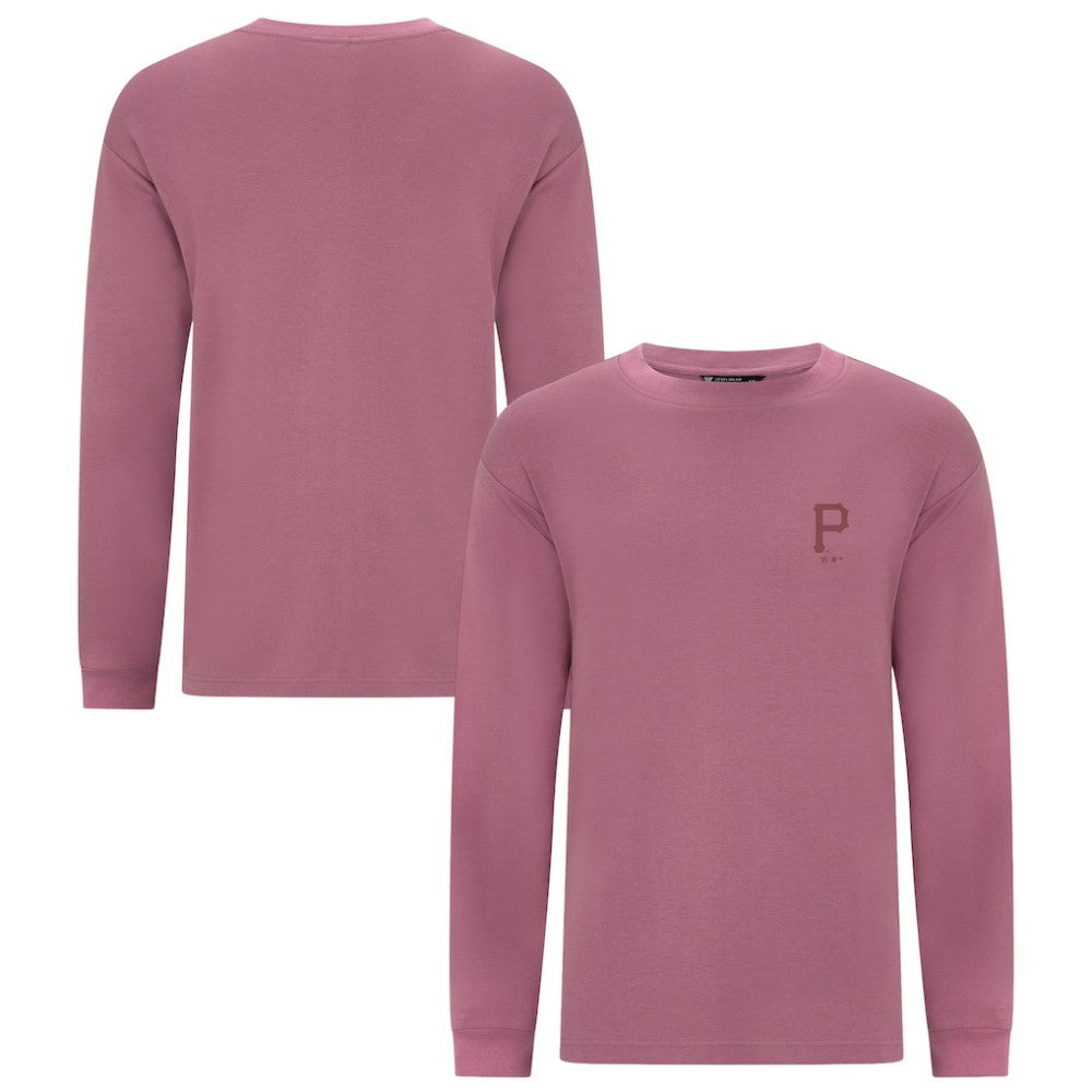 MLB Pittsburgh Pirates Levelwear Bridal Rose Luxe Signature Long Sleeve T-Shirt