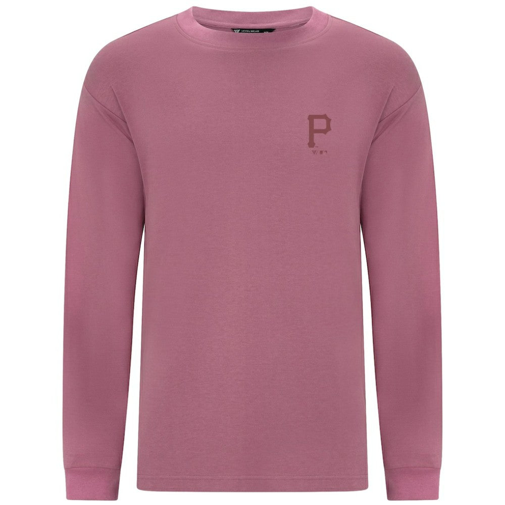 MLB Pittsburgh Pirates Levelwear Bridal Rose Luxe Signature Long Sleeve T-Shirt
