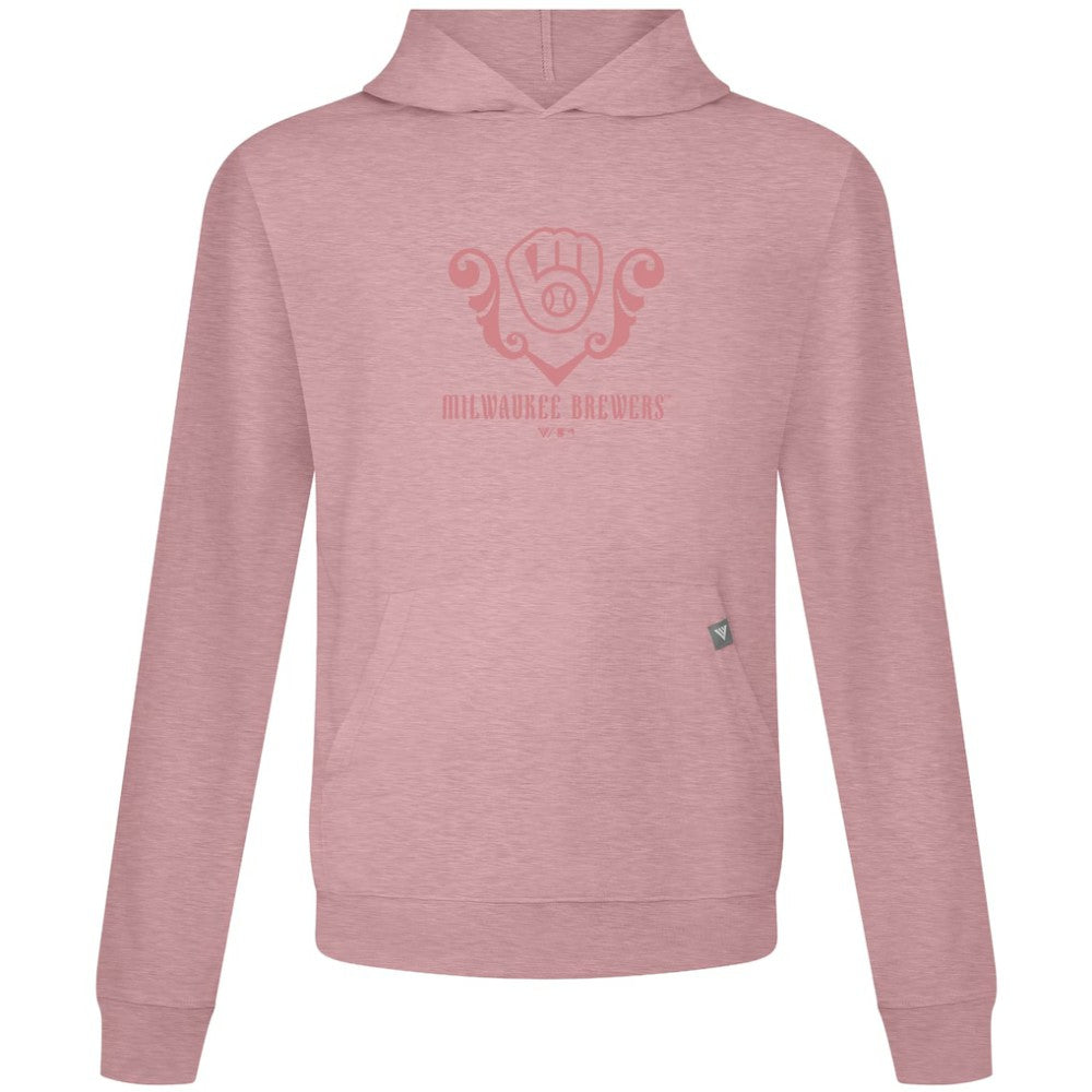 MLB Milwaukee Brewers Levelwear Bridal Rose Relay Pullover Hoodie