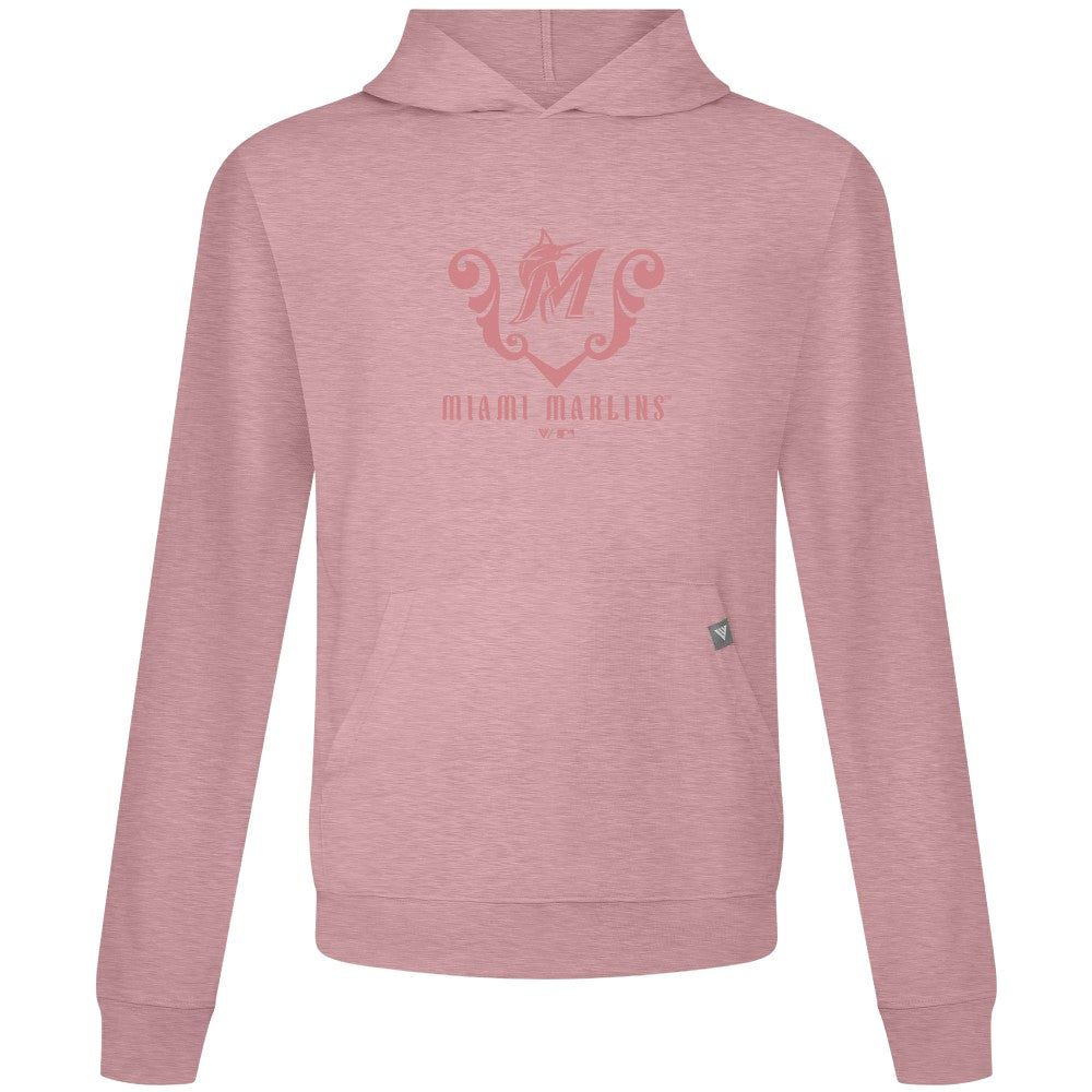 MLB Miami Marlins Levelwear Bridal Rose Relay Pullover Hoodie