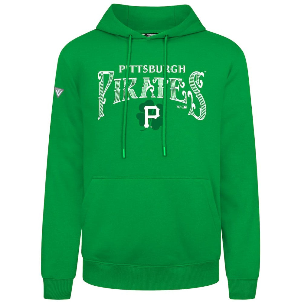 MLB Pittsburgh Pirates Levelwear St. Patrick's Day Podium Hoodie