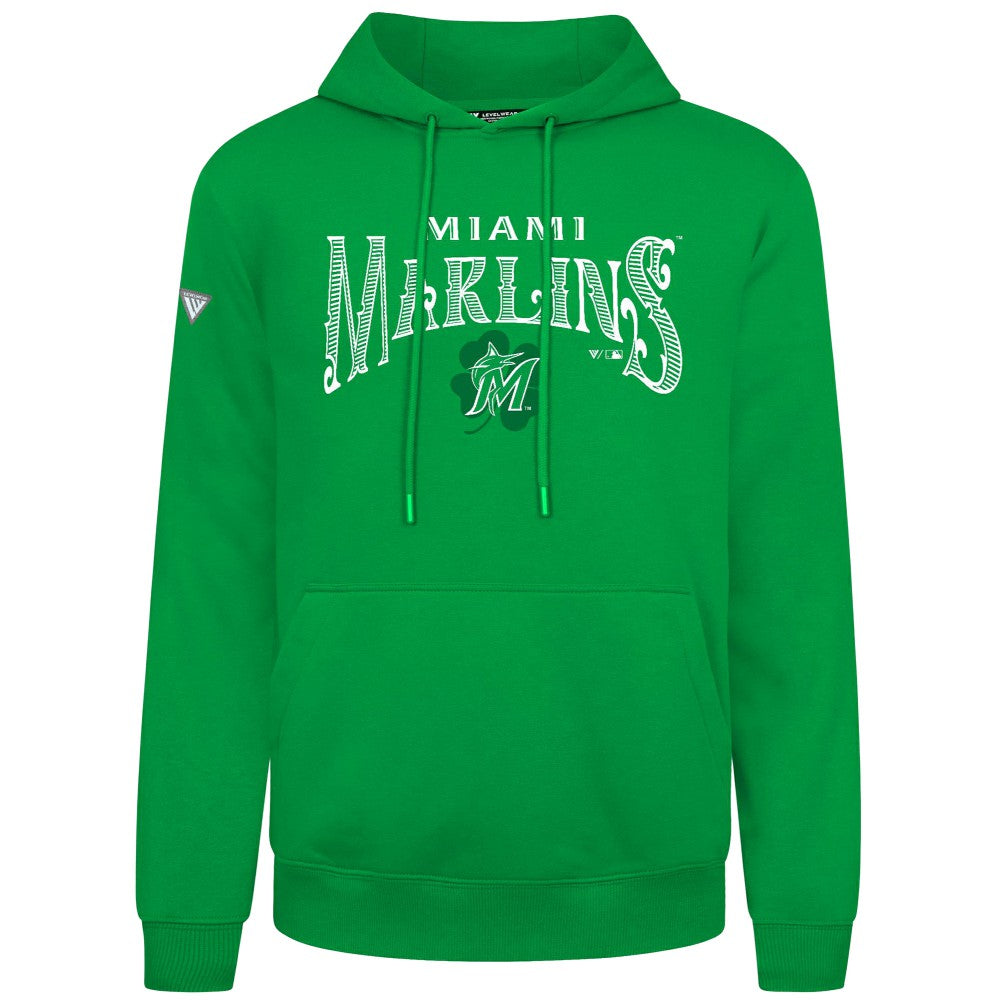 MLB Miami Marlins Levelwear St. Patrick's Day Podium Hoodie
