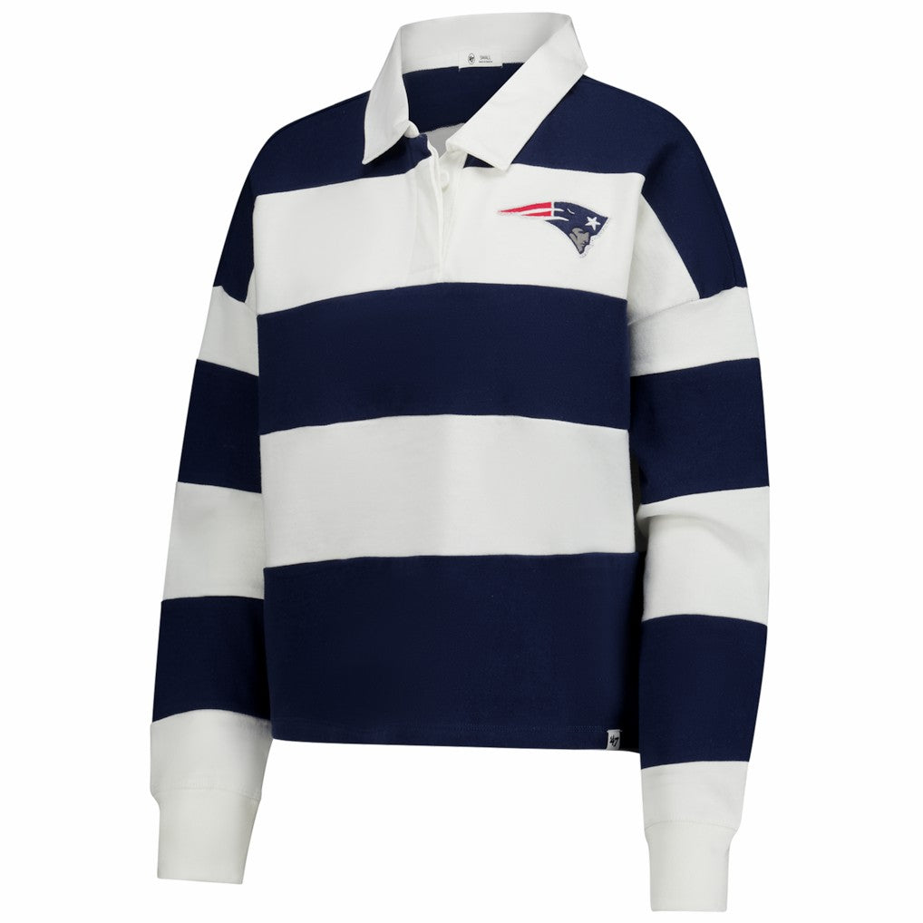 '47 Women's Clubhouse Hall Raven Rugby Long Sleeve T-Shirt - New England Patriots