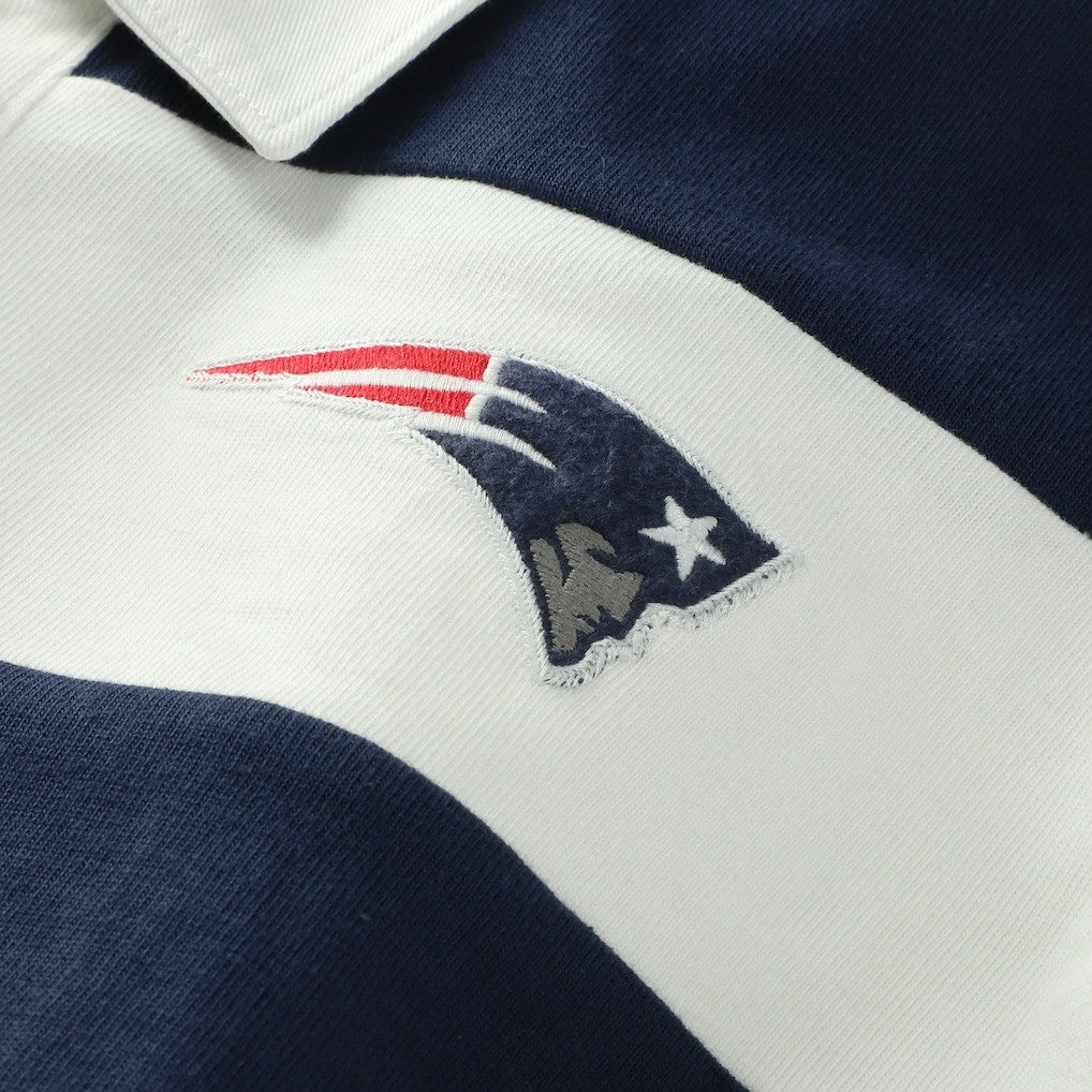 '47 Women's Clubhouse Hall Raven Rugby Long Sleeve T-Shirt - New England Patriots