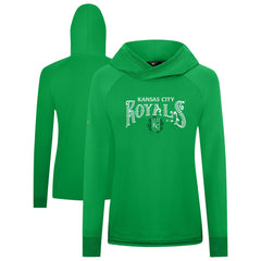 MLB Kansas City Royals Levelwear Women's St. Patrick's Day Slender Raglan Hoodie