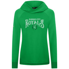 MLB Kansas City Royals Levelwear Women's St. Patrick's Day Slender Raglan Hoodie