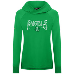 MLB Los Angeles Angels Levelwear Women's St. Patrick's Day Slender Raglan Hoodie