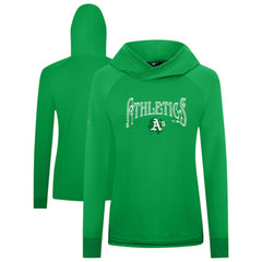 MLB Athletics Levelwear Women's St. Patrick's Day Slender Raglan Hoodie