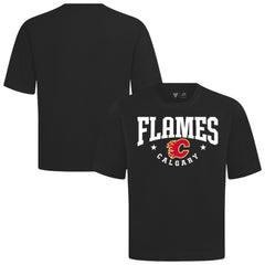 NHL Black Calgary Flames Levelwear Luxe Signature Knit T-Shirt