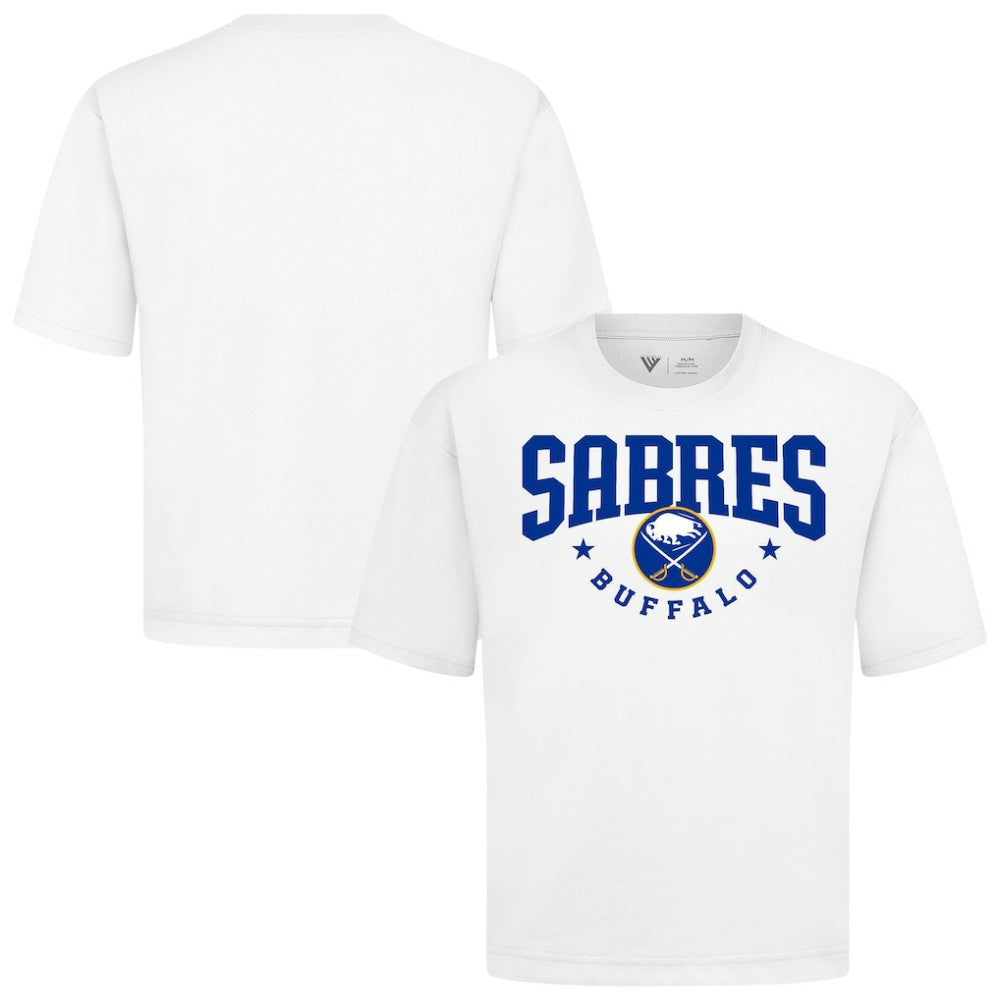 NHL White Buffalo Sabres Levelwear Luxe Signature Knit T-Shirt