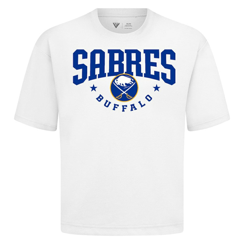 NHL White Buffalo Sabres Levelwear Luxe Signature Knit T-Shirt
