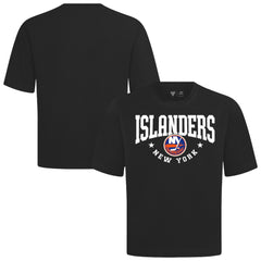 NHL Black New York Islanders Levelwear Luxe Signature Knit T-Shirt