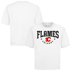 NHL White Calgary Flames Levelwear Luxe Signature Knit T-Shirt