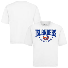 NHL White New York Islanders Levelwear Luxe Signature Knit T-Shirt