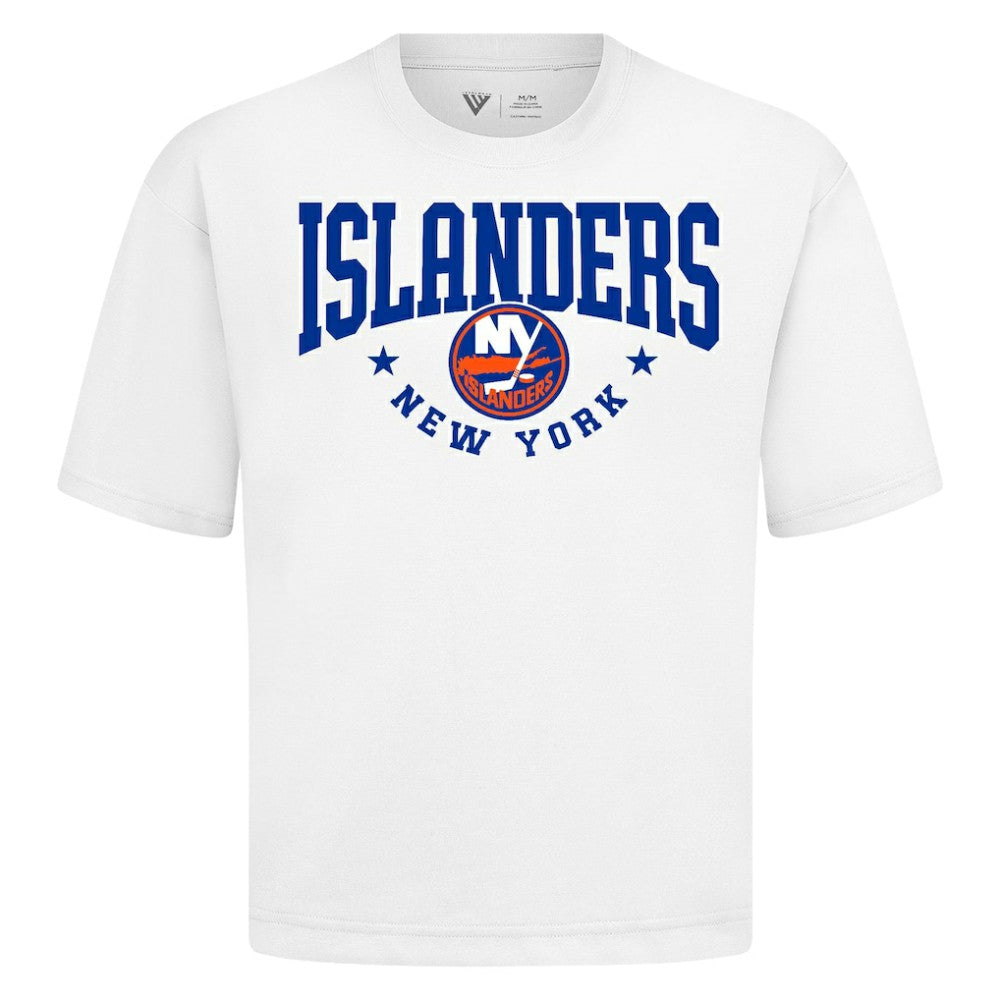 NHL White New York Islanders Levelwear Luxe Signature Knit T-Shirt