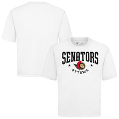 NHL White Ottawa Senators Levelwear Luxe Signature Knit T-Shirt