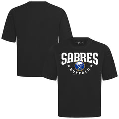 NHL Black Buffalo Sabres Levelwear Luxe Signature Knit T-Shirt