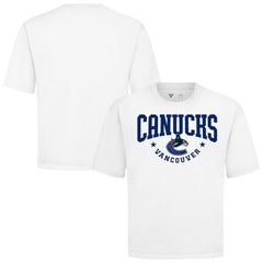 NHL White Vancouver Canucks Levelwear Luxe Signature Knit T-Shirt