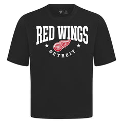 NHL Black Detroit Red Wings Levelwear Luxe Signature Knit T-Shirt