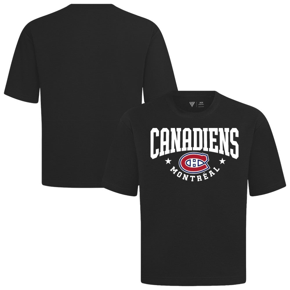 NHL Black Montreal Canadiens Levelwear Luxe Signature Knit T-Shirt