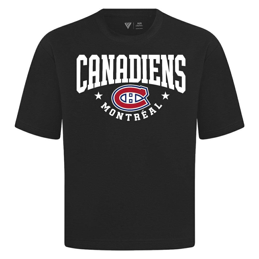 NHL Black Montreal Canadiens Levelwear Luxe Signature Knit T-Shirt