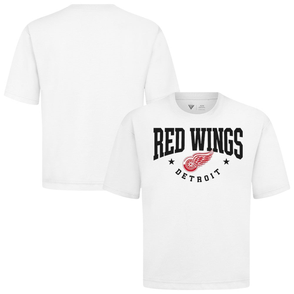 NHL White Detroit Red Wings Levelwear Luxe Signature Knit T-Shirt