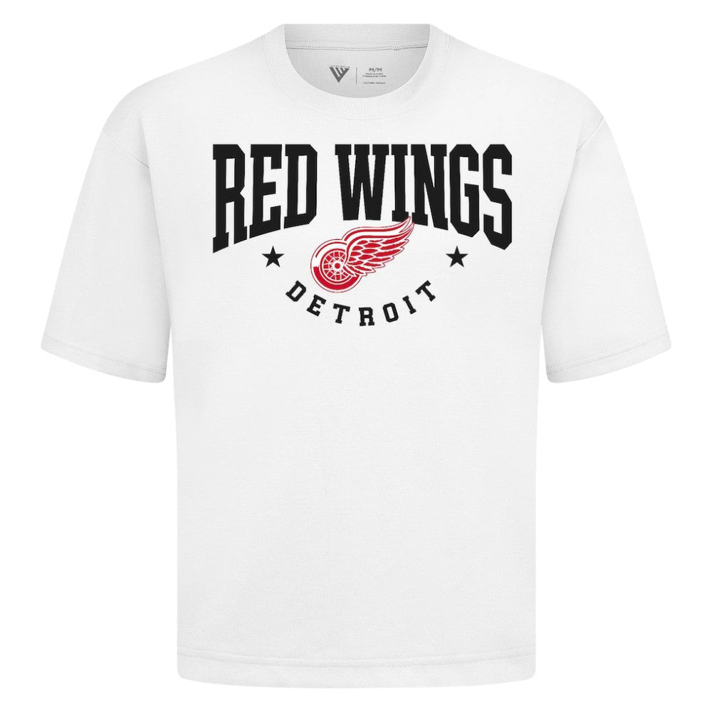 NHL White Detroit Red Wings Levelwear Luxe Signature Knit T-Shirt