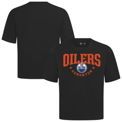 NHL Black Edmonton Oilers Levelwear Luxe Signature Knit T-Shirt