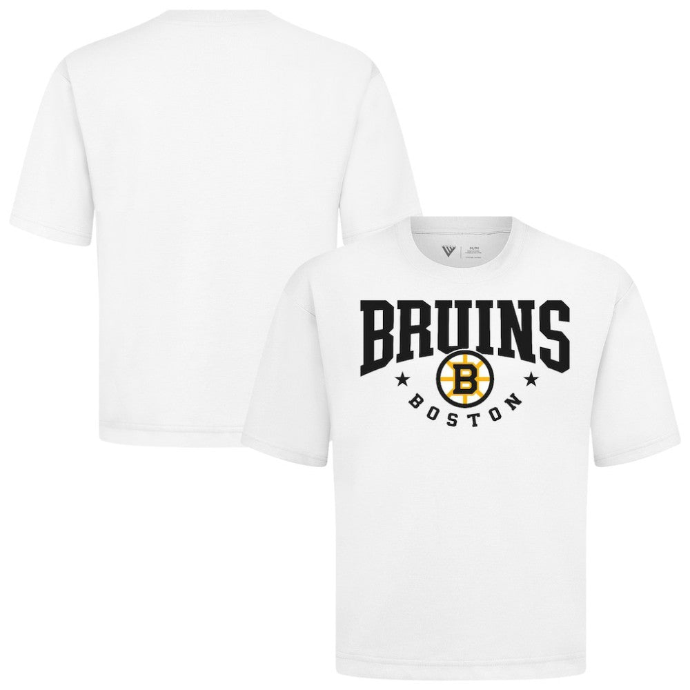 NHL White Boston Bruins Levelwear Luxe Signature Knit T-Shirt