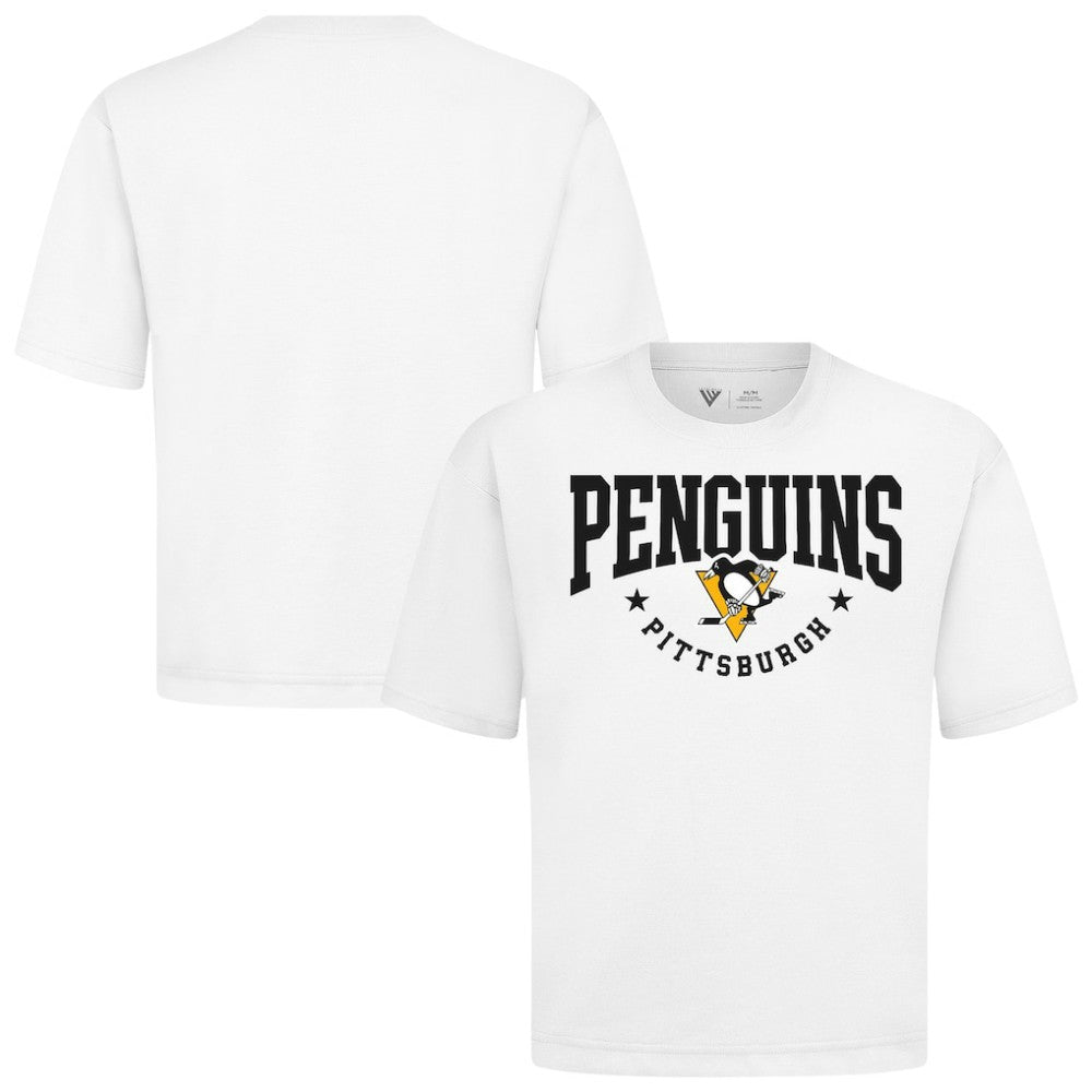 NHL White Pittsburgh Penguins Levelwear Luxe Signature Knit T-Shirt