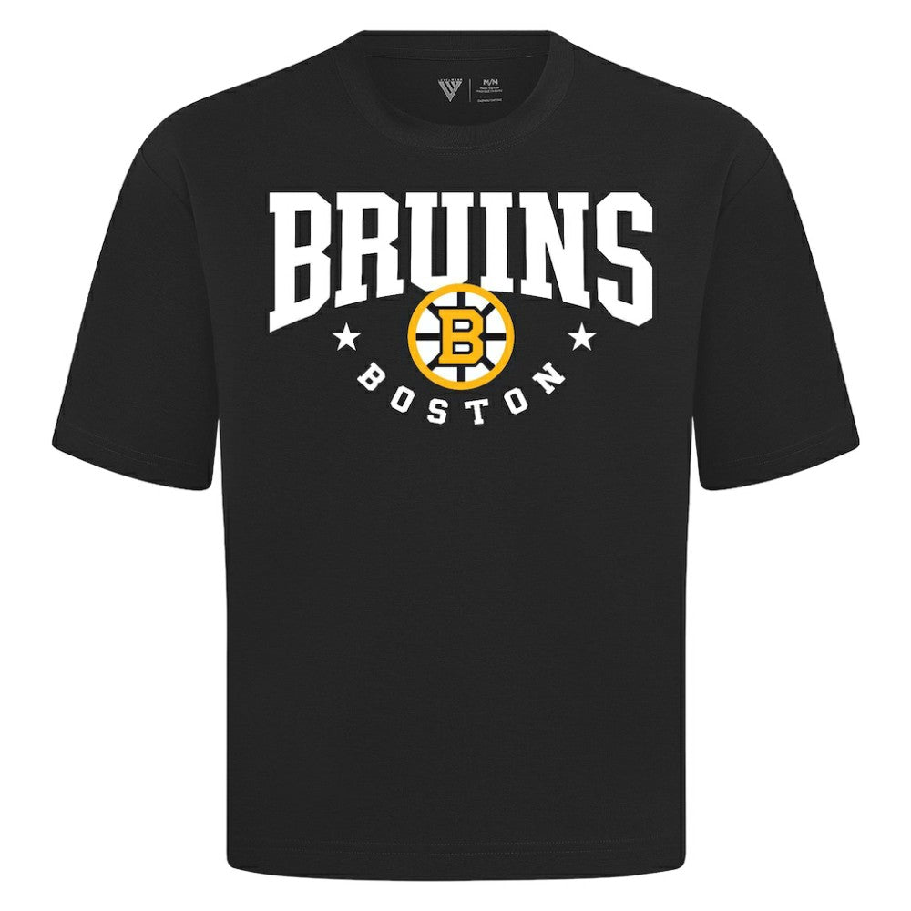 NHL Black Boston Bruins Levelwear Luxe Signature Knit T-Shirt