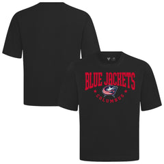 NHL Black Columbus Blue Jackets Levelwear Luxe Signature Knit T-Shirt