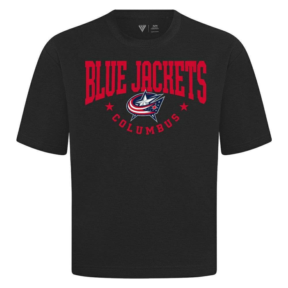 NHL Black Columbus Blue Jackets Levelwear Luxe Signature Knit T-Shirt