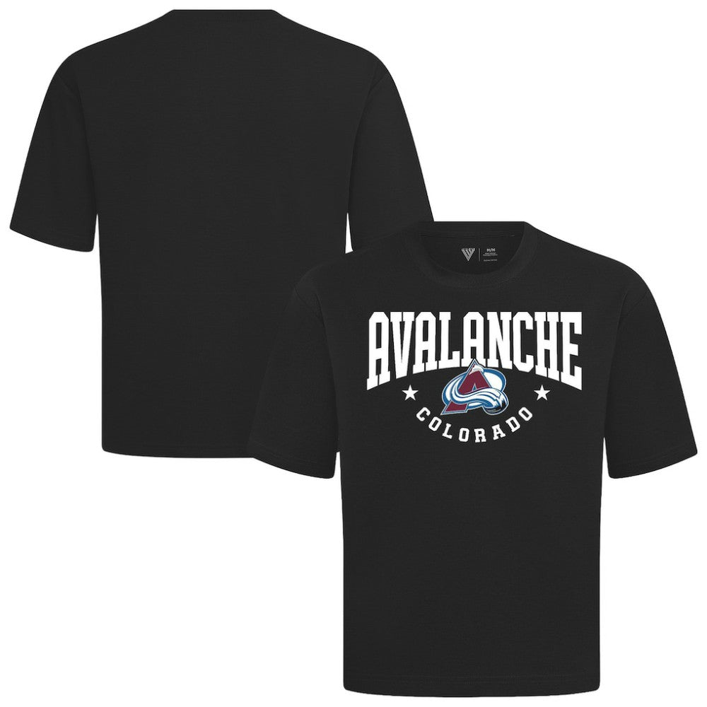 NHL Black Colorado Avalanche Levelwear Luxe Signature Knit T-Shirt
