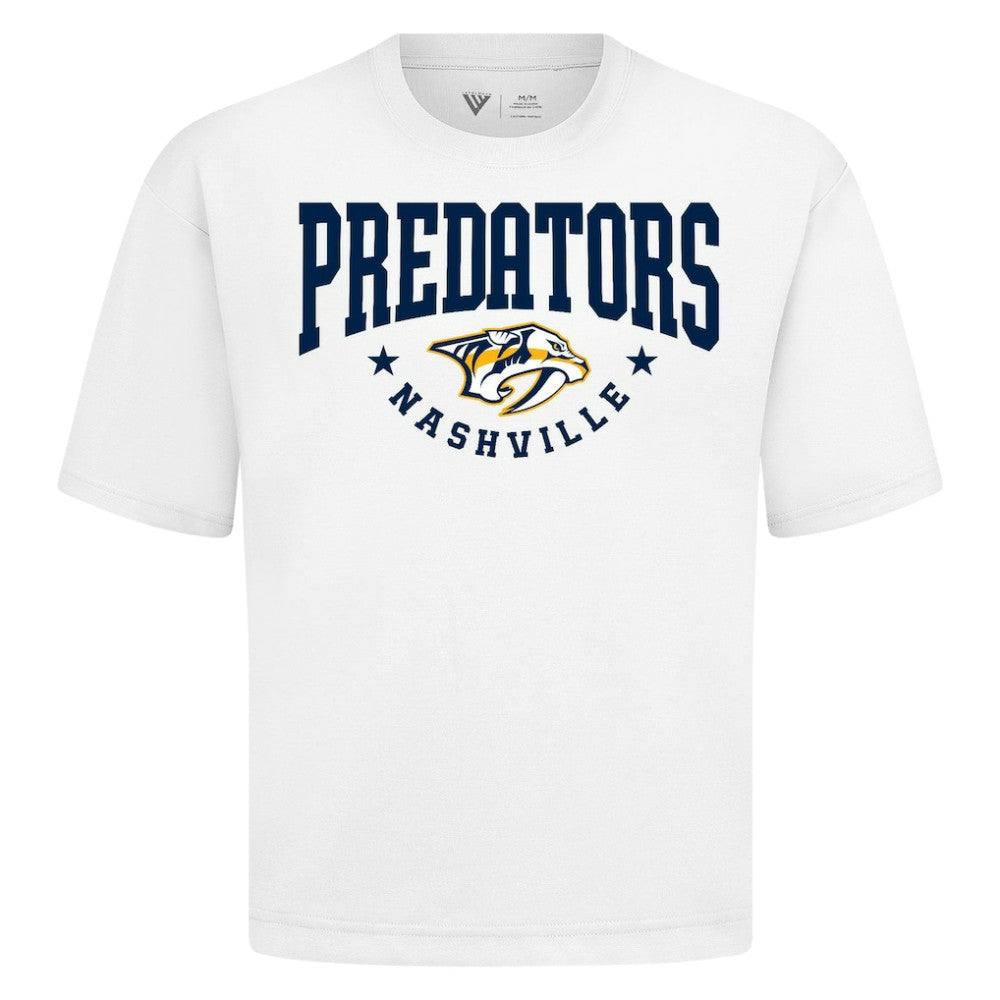 NHL White Nashville Predators Levelwear Luxe Signature Knit T-Shirt