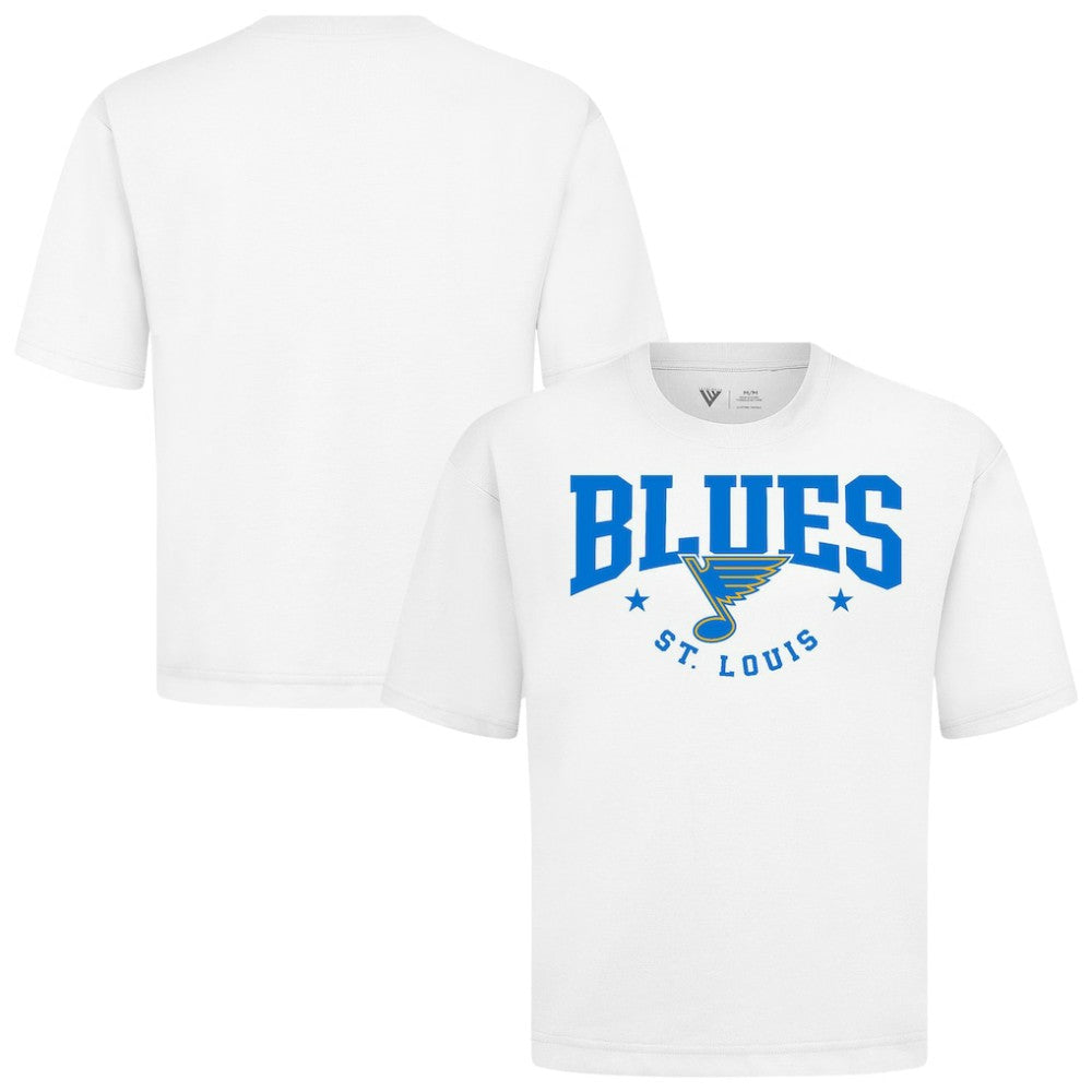 NHL White St. Louis Blues Levelwear Luxe Signature Knit T-Shirt