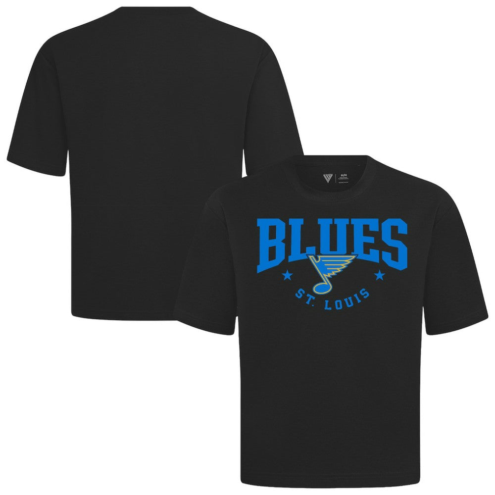 NHL Black St. Louis Blues Levelwear Luxe Signature Knit T-Shirt