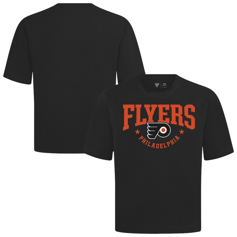 NHL Black Philadelphia Flyers Levelwear Luxe Signature Knit T-Shirt