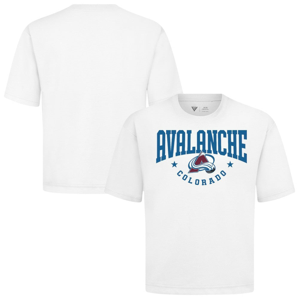 NHL White Colorado Avalanche Levelwear Luxe Signature Knit T-Shirt