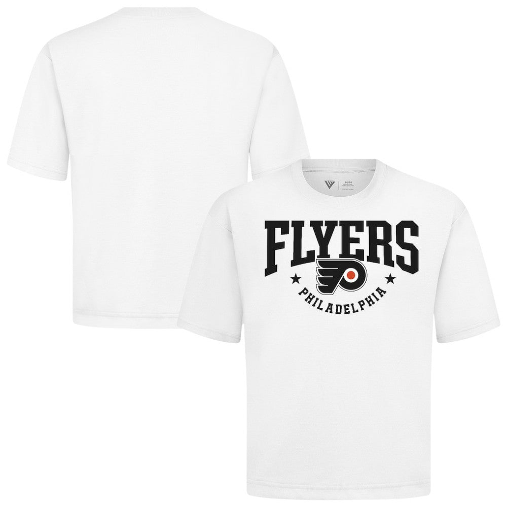 NHL White Philadelphia Flyers Levelwear Luxe Signature Knit T-Shirt