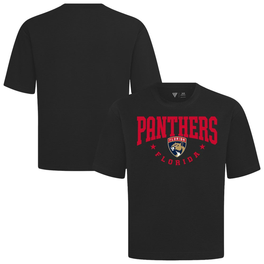 NHL Black Florida Panthers Levelwear Luxe Signature Knit T-Shirt