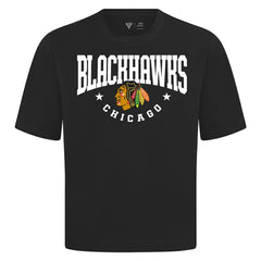 NHL Black Chicago Blackhawks Levelwear Luxe Signature Knit T-Shirt