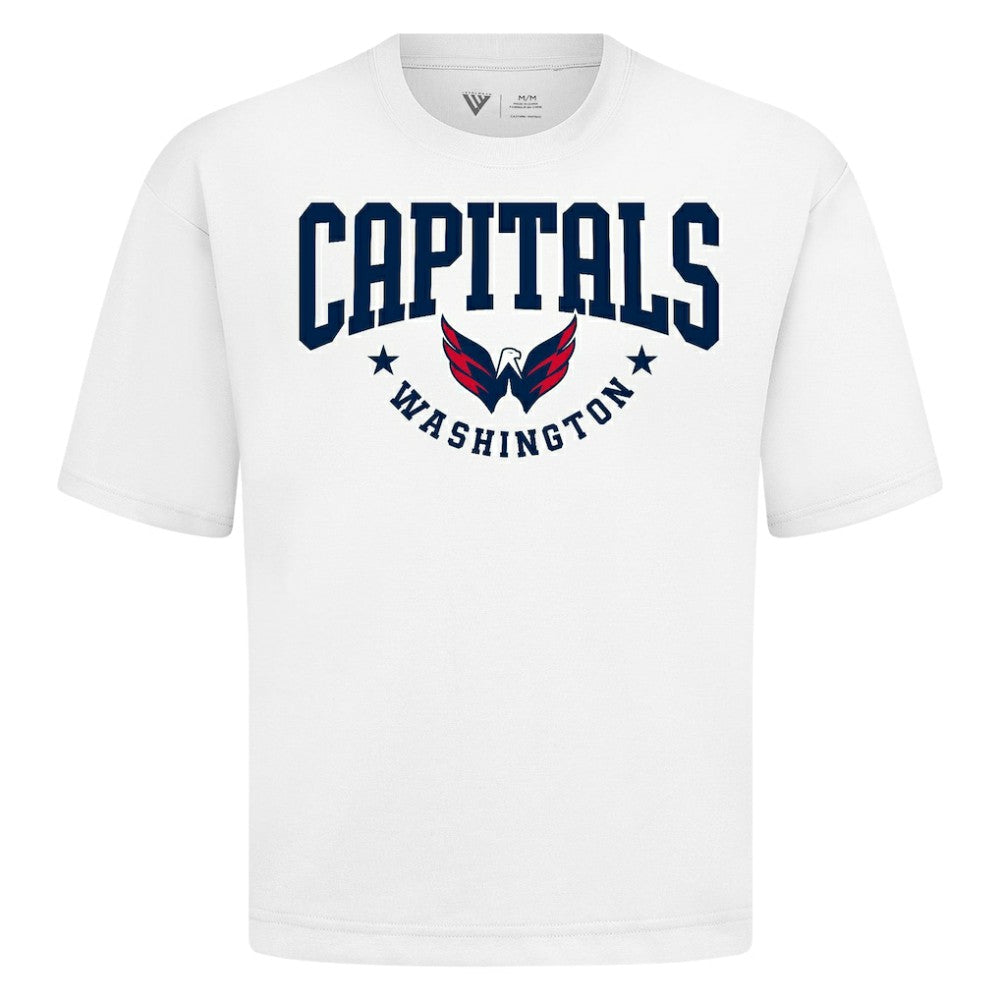 NHL White Washington Capitals Levelwear Luxe Signature Knit T-Shirt